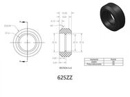 3D-Druckerteile Riemenscheibenrad 625zz Umlenkrollenrad B5P6 - 4 Stück im Set - Engelskirchen