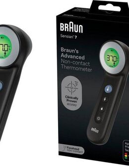 Braun Fieberthermometer SensianTM 7 BNT400B, berührungsloses Stirnthermometer mit Age Precision® Technology