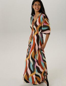 Aniston SELECTED Maxikleid mit weiten, 3/4-langen Ärmeln