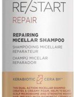 REVLON PROFESSIONAL Haarshampoo Re/Start REPAIR Restorative Micellar Shampoo 250 ml, Sorgt für Stärke und strahlendes Aussehen bei geschädigtem Haar.