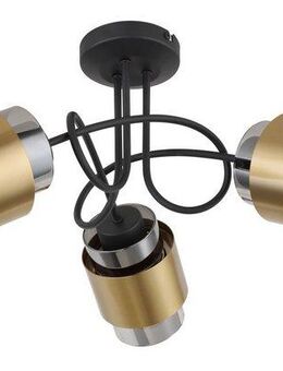 GLOBO LIGHTING Deckenleuchte MILLEY, ohne Leuchtmittel, Deckenlampe, Gläser, Messing, Wohnzimmer, Esszimmer