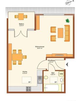 Vermietetes Dachgeschoss-Apartment mit Terrasse und Aufzug zu verkaufen, Bernau, Pegausstraße - Bernau (Berlin)