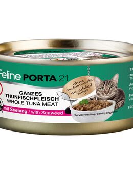 Sparpaket Feline Porta 24 x 156 g - Thunfisch mit Seetang (getreidefrei)