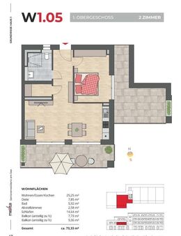 Bis ins hohe Alter selbstbestimmt in den eigenen vier Wänden leben -2 Zimmer Seniorenwohnung- WE 1.05 - Radolfzell (Bodensee)