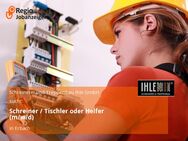 Schreiner / Tischler oder Helfer (m/w/d) - Erbach (Baden-Württemberg)