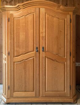 Massivholzschrank, helles Eichenholz, 2 Türen - Aachen