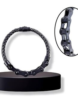 Kreative Ketten Armband Herren Schmuck Edelstahl Motorradkette Schwarz Motiv 13,90 €* - Villingen-Schwenningen