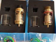 2 X Vandy Vape Govad Gold, gebr. FP. 36€. Top Zustand! SAMMLUNGSAUFLÖSUNG!! Selbstwickler, RTA, Verdampfer, Tank für Akkuträger, E-Zigarette, Mod Box, Vape, Dampfer. - Bühlertal