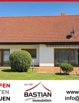 So ist es eben: Bungalow - gepflegt - offener Grundriss - Garten - Garage - Rheindürkheim! - Worms