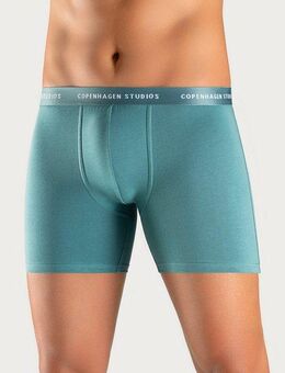 Copenhagen Studios Langer Boxer Boxershorts für Herren (3-St) mit längerem Bein und Logobund