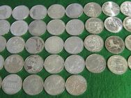 37x 10 DM Silbermünzen von 1970-1997 in Stempelglanz - Mannheim