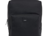 Calvin Klein Cityrucksack CK ESSENTIAL SQUARED BP RUB, Freizeitrucksack, Freizeit-Bag mit Reißverschluss-Vortasche