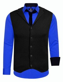 Rusty Neal Langarmhemd bestehend aus Hemd, Weste und Krawatte