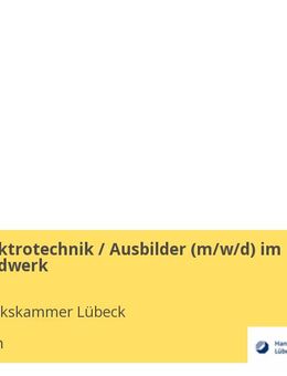Meister Elektrotechnik / Ausbilder (w/m/d) im Elektrohandwerk - Elmshorn
