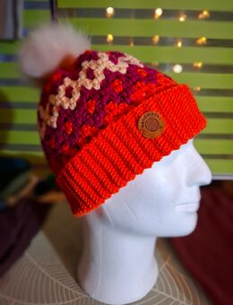 Baumwollmütze mit Bommel - Dresden