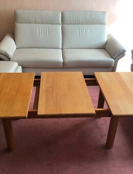 Massiver Couchtisch aus Buche-Kernholz – ausziehbar bis 2 m - Bühl