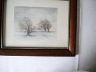 2 Landschaftsbilder,Holz,Glas,ca. 23 x 29 cm - Linnich