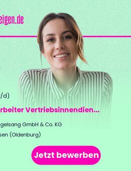 Mitarbeiter Vertriebsinnendienst Sales (m/w/d) - Essen (Oldenburg)
