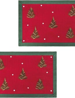my home Platzset Josselin, (Set, 2-St), Weihnachtlich, festlich, 2er Set, Wohnzimmer, Esszimmer