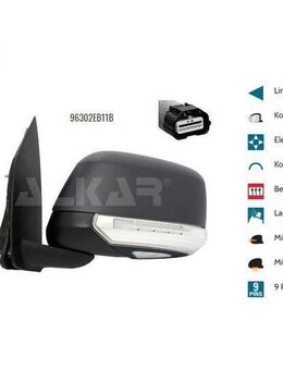 AUSSENSPIEGEL LINKS ELEK BEH BLI NISSAN PATHFINDER R51 96302EB11B - Dortmund Wickede