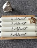 4 Stabkerzen / Adventskranz/ Adventszeit in 56588