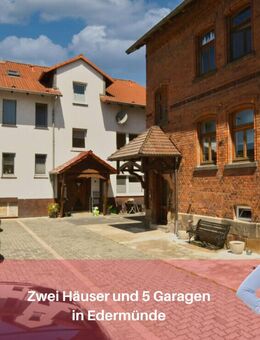 Kapitalanlage: Zwei Mehrfamilienhäuser mit fünf Garagen auf einem Grundstück - Edermünde