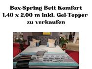 2 Boxspringbetten 1,40m x 2,00m mit Gel-Topper - Berlin