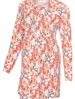Neun Monate Umstandskleid Kurzes Schwangerschafts-Kleid mit Knopfleiste, Minikleid Shirtkleid mit tiefer Knopfleiste, ideal zum Stillen