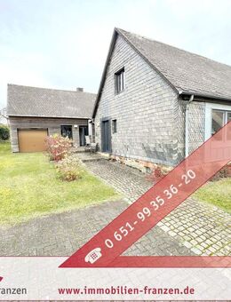 Thiergarten: Komfortables Zuhause für zwei: sanierte Doppelhaushälfte mit Kamin und zwei Terrassen - Malborn