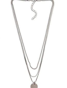 Firetti Kette mit Anhänger Schmuck Geschenk Layering Kette mit kreisförmigen Anhänger