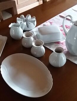 Kaffeeservice Seltmann Weiden HELENA Kaffeekanne Kuchenplatte Kerzenständer u.a. 9 Teile neuwertig - Karlsbad