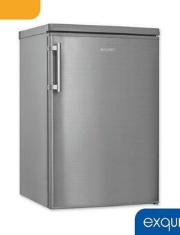 exquisit Kühlschrank KS16-4-HE-040C inoxlook, 85 cm hoch, 55 cm breit, geräumiges 4-Sterne-Gefrierfach