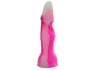 Pink Wave Dildo – Der elektrische Impuls, 22 cm, geschwungenes Design, kräftige rosa Farben - Essen