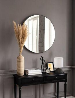 MIRRORS AND MORE Dekospiegel Mila (1-St), Wandspiegel, rund, Ø 50 cm, lackiertes Metall
