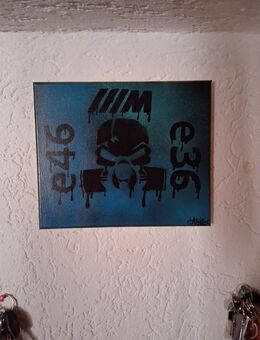 Bmw Leinwand canvas graffiti art - Dahn Zentrum
