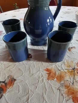 Keramikkrug mit 4 Bechern - Kaufungen