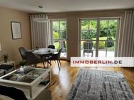 IMMOBERLIN.DE - Toplage! Feine Erdgeschosswohnung mit Südterrasse & -garten, Kamin & Pkw-Stellplatz - Berlin