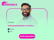 Softwareentwickler C++ (m/w/d) in Ulm - hybrides Arbeiten (Remote & Präsenz) - Ulm