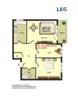 Ab Juli frei! 3-Zimmer-Wohnung in Bergkamen City - Bergkamen