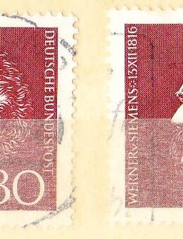 BRD Briefmarken Werner Siemens (451) - Hamburg