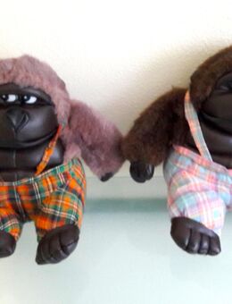 Alte Plüschtiere Stofftiere Gorilla Affe aus Sammlung Tiere mit Leder / Stoff , Rarität, selten, - Lindau (Bodensee)