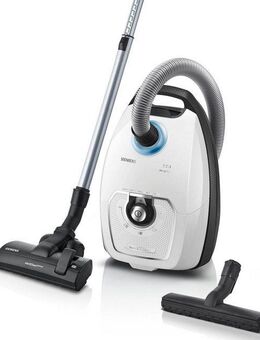 SIEMENS Bodenstaubsauger VSZ7442S, 650 W, mit Beutel, besonders leise, inkl. Hartbodendüse, Fugendüse und XXL-Polsterdüse