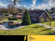 Kanallage, Pferdehaltung, 3,4 Hektar Land! Traumhaftes Fehnhaus auf tollem Grundstück! - Barßel