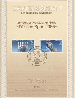 ETB - Ersttagsblatt - Sammlung - Deutsche Bundespost - Jahrgang 1985 (626) - Hamburg