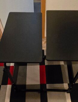 2x Beistelltische schwarz 80cm x40cm - Edenkoben