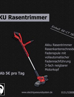 [VERMIETUNG] Einhell Akku Rasentrimmer / Rasenkantenschneider Garten Heimwerken - Magdeburg