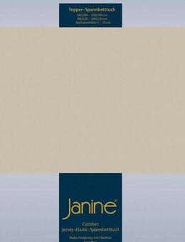 Janine Spannbettlaken TOPPER 5001, Jersey-Elasthan, Gummizug: rundum, (1 Stück), mit Rundumgummizug