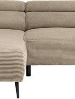 WERK2 Ecksofa Alisson, mit elektrischer Sitztiefenverstellung, L-Form, Breite 277 cm, Alisson – flexibler Komfort mit modernem Design und smarten Details.