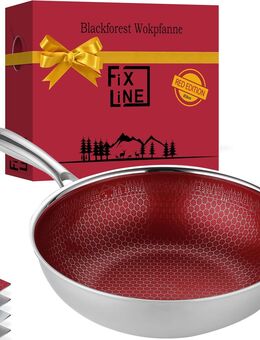 Fixline Black Forest Bratpfanne Ø28cm Wabendesign rot - Birkenfeld (Baden-Württemberg)
