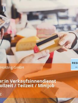 Mitarbeiter:in Verkaufsinnendienst (m/w/d) Vollzeit / Teilzeit / Minijob - Regensburg